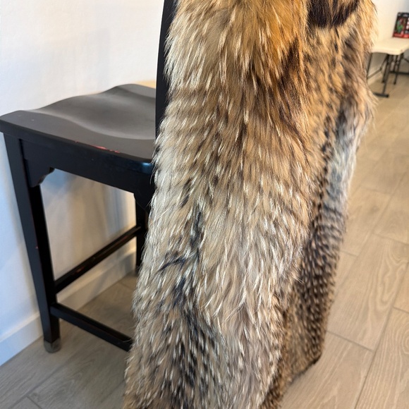 Weiss Racoon Fur Coat READ SIZE DESCRIPTION - Picture 7 of 8